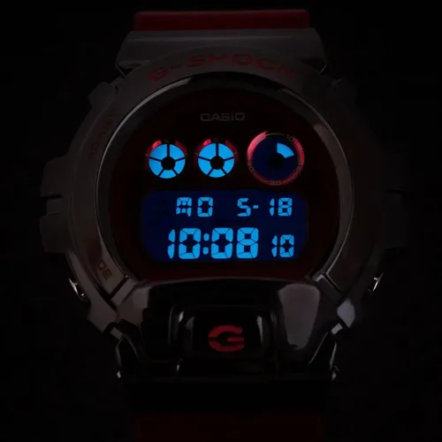 Vista 6 de Casio Reloj de cuarzo G-Shock para hombre, Rojo -, Tira