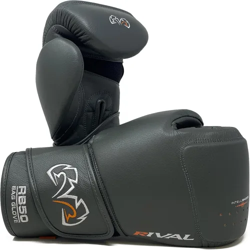Vista 8 de RIVAL Boxing RB50 Intelli-Shock Guantes Compactos para Saco de Boxeo, Cierre de Velcro - Forro Interior Suave, Acolchado de Espuma Multicapa