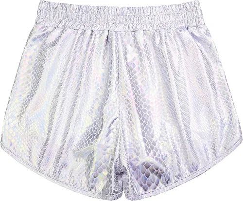Vista 2 de Perfashion - Shorts metálicos brillantes para mujer
