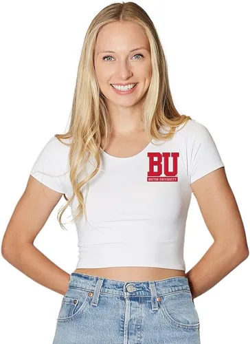 Vista 13 de Lojobands Camiseta corta ajustada para mujer, hecha en Estados Unidos, talla única
