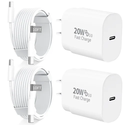Vista 13 de Cargador para teléfono 15, bloque de carga rápida USB C de 20 W y cable de tipo C a tipo C de 3 pies para teléfono 15/15 Pro/15 Pro Max/15 Plus, Pad