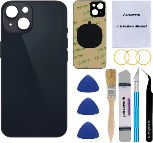 Vista 11 de Reemplazo de vidrio trasero OEM para iPhone 14 6.1 pulgadas con kit de herramientas de reparación (azul)