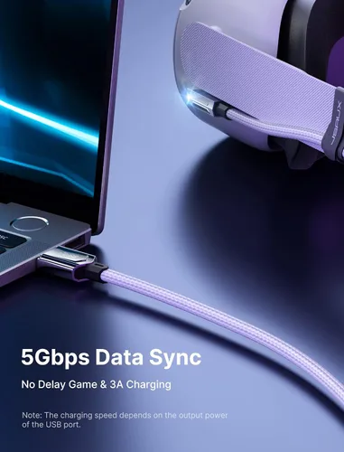 Vista 7 de JSAUX Cable de enlace de 16 pies compatible con accesorios MetaOculus Quest 2ProPico 4 y PCSteam VR, USB 3.0 de alta velocidad de transferencia