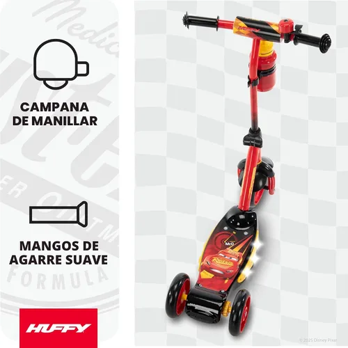 Vista 3 de Huffy Toddler 3-Wheel Scooters, Multiple Colors/Character Graphics, Ages 3+ Scooters for Balance and Learning, Non-Slip Decks, Durable Frames