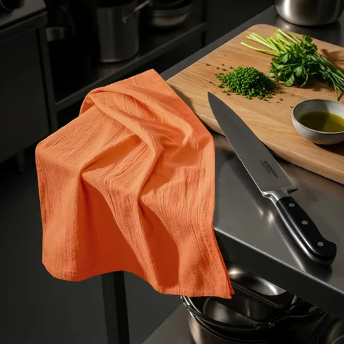 Vista 7 de Utopia Kitchen - Saco de harina naranja (12 unidades, 28 x 28 pulgadas), 100% algodón Paños de cocina para limpiar y secar - Paño de cocina