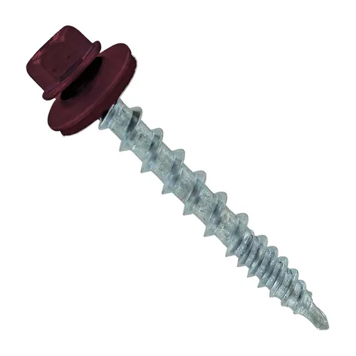 Vista 32 de Fasteners Plus ST Fastening Kwikseal Woodbinder Tornillos de Metal a Madera #10 X 1 Burgundy con Arandela de Goma EPDM, 250 Unidades - Diseñados
