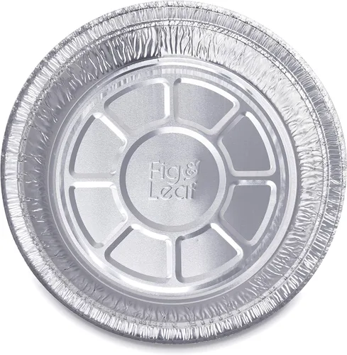 Vista 8 de Paquete de 60 sartenes redondas de aluminio prémium de 7 pulgadas con tapas de cúpula de plástico, lata de aluminio desechable para asar, hornear