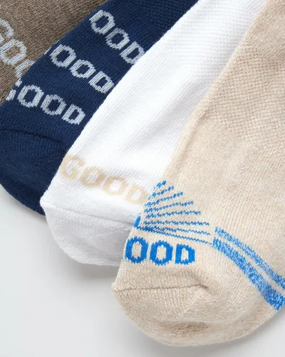 Vista 5 de Life is Good Calcetines deportivos de corte bajo para hombre (6 unidades)