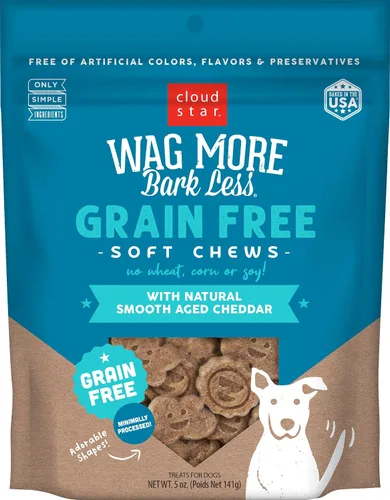 Vista 10 de Cloud Star Wag More Bark Less Soft Chews - Golosinas para perros, tocino, queso y manzanas, bolsa de 6 onzas