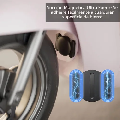 Vista 4 de Rastreador GPS para vehículos, 1 mini rastreador de vehículos ocultos con funda magnética, funciona con Find My (solo iOS), sin tarifa mensual, sin