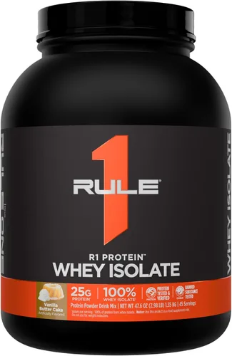 Vista 35 de Rule 1 Proteins R1 Protein Whey Isolate, crema de plátano, 23 porciones