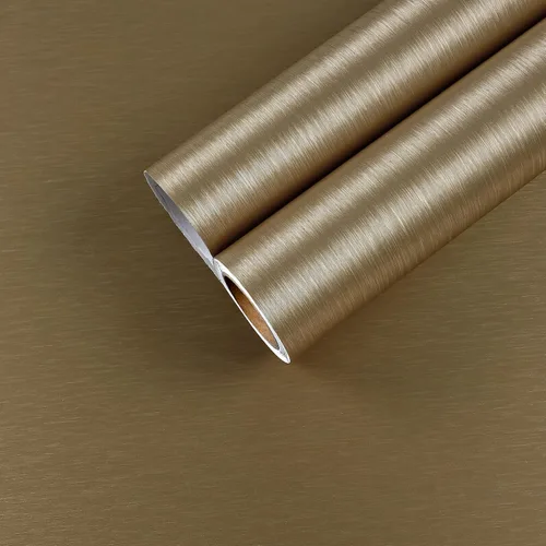 Vista 10 de CHIHUT Papel adhesivo de acero inoxidable negro cepillado, para encimeras de vinilo impermeable para refrigerador, autoadhesivo, extraíble, aspecto