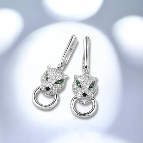 Vista 4 de Santuzza Aretes hipoalergénicos de plata de ley para mujer