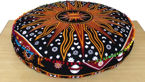 Vista 40 de ICC - Funda de cojín cuadrada grande de algodón con diseño de mandala, funda de almohada hippie, funda de almohada para el suelo con cremallera
