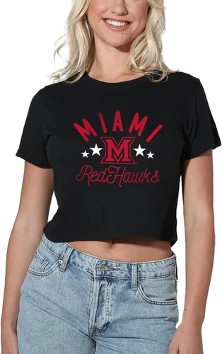 Vista 32 de Colección oficial de camisetas con diseño de mascota desgastada para mujer, color negro Grizzlies del estado de Adams