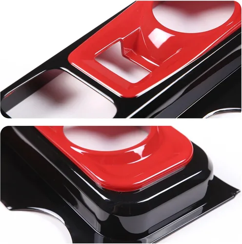 Vista 7 de TOYCIDFG Cubierta de marco para panel de cambio de marchas de automóvil compatible con Ford Maverick 2022-2024, kit de decoración de consola negro