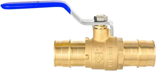 Vista 3 de EFIELD Válvula de bola de puerto completo de latón de 1 pulgada para tubería Pex-A, conexión de expansión ASTM F1960 solamente, nivel azul