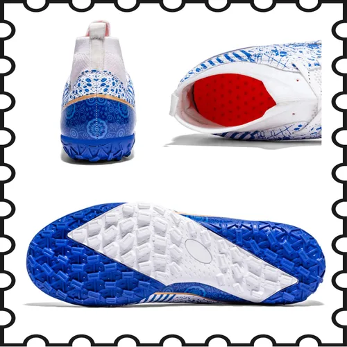 Vista 3 de WINGFAI Zapatos de fútbol para hombre, zapatos de fútbol profesionales de alta calidad, transpirables, atléticos, para exterioresinteriores, fútbol