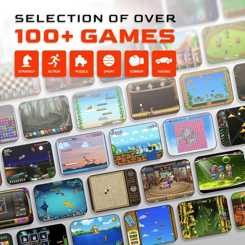 Vista 2 de My Arcade Gamer Mini Classic-Blue: sistema de juegos portátil en miniatura equipado con 160 juegos, pantalla a color de 1.8 pulgadas (DGUN-3926)