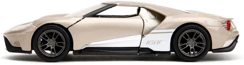 Vista 3 de Jada Pink Slips 1:32 W1 2017 Ford GT - Coche fundido a presión, juguetes para niños y adultos (oro metálico)
