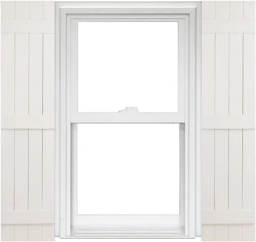 Vista 3 de Polaris Homeside 4 Board and Batten Joined Vinyl Shutters - 1 par de persianas de vinilo de 14-1/2 pulgadas x 31 pulgadas - 022 Chocolate