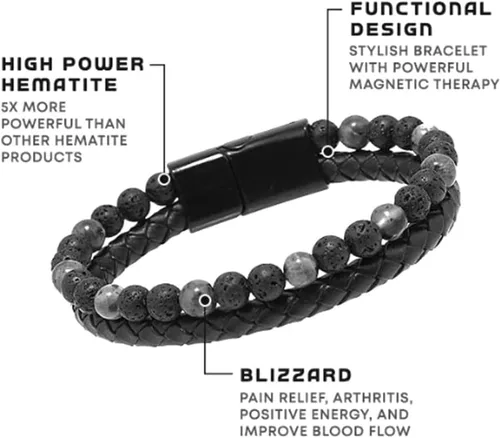 Vista 4 de LIU JUN Humanic + Pro Maxhematie - Pulseras de cuentas para mujer, 4 unidadesjuego de cuentas termocromáticas Vigorvi, desintoxicación linfática