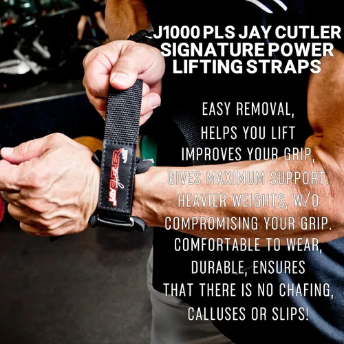 Vista 5 de Schiek Deportes Modelo J1000PLS Jay Cutler Signature Power Lifting Straps