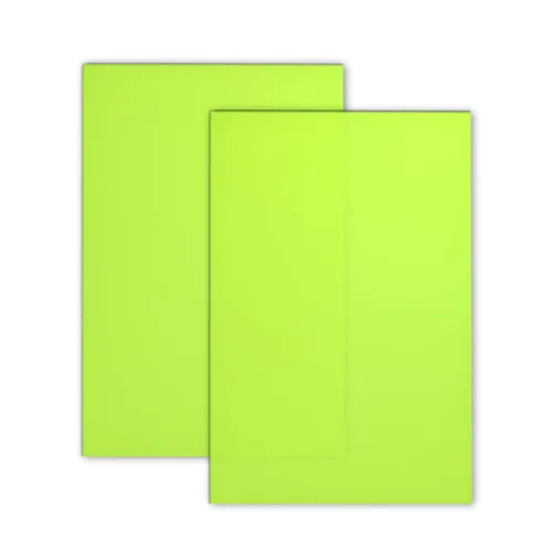 Vista 11 de TOEPODO Paquete de 2 hojas de acrílico fundido de neón fluorescente de 1/8 de pulgada, paneles de plexiglás de neón fluorescente que brillan