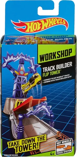 Vista 5 de Hot Wheels Track Builder Flip Tower Stunt Pack
