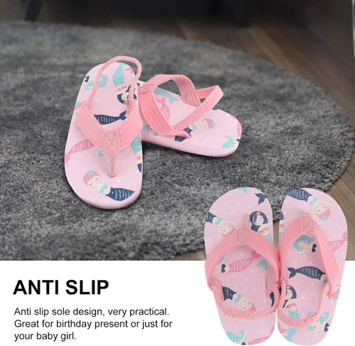 Vista 3 de 1 par de sandalias para niñas, sandalias para niñas, sandalias para niños, sandalias de verano, sandalias de playa, sandalias de verano para bebé