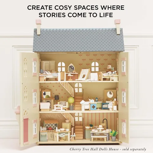 Vista 7 de Le Toy Van Dollhouse - Muebles para muñecas y Accesorios, Baño Sugar Plum