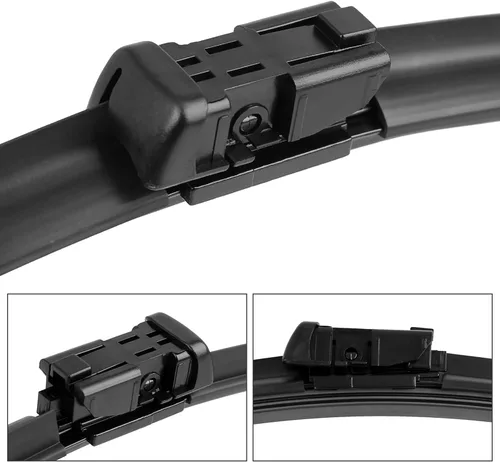 Vista 4 de X AUTOHAUX Limpiaparabrisas delantero de 22 pulgadas y 18 pulgadas para GMC Canyon para Chevrolet Colorado 2016-2022 con botón de bloqueo superior