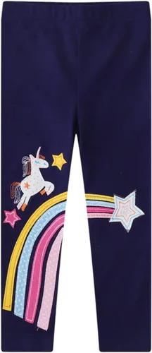 Vista 2 de Leggings para niñas, pantalones de algodón de longitud completa, paquete de 3 (3-7 años)