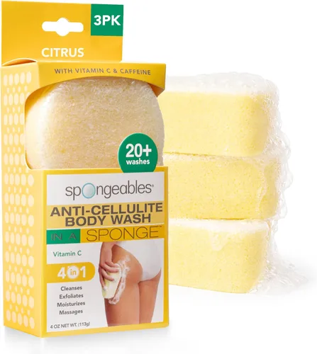 Vista 13 de Spongeables Jabón Corporal Anticelulítico en una Esponja de Más de 20 Lavados, Aloe Fresco, 1 Unidad Verde aloe