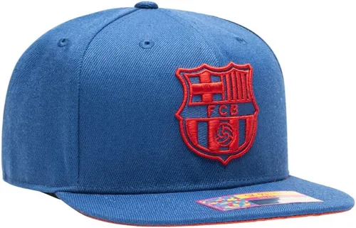 Vista 3 de Fan Ink Barcelona 'Crayon'' Gorra de Fútbol Ajustable Snapback Azul