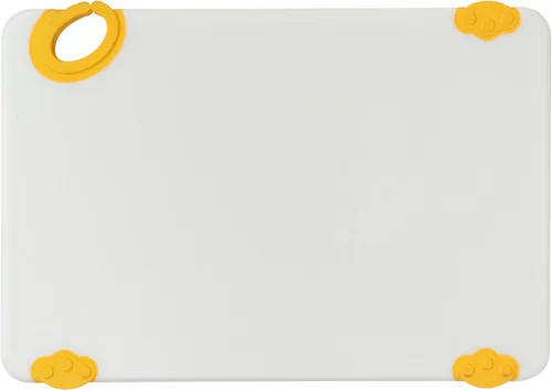 Vista 11 de Winco Tabla de cortar antideslizante con gancho, 12" x 18" x 1/2", Azul