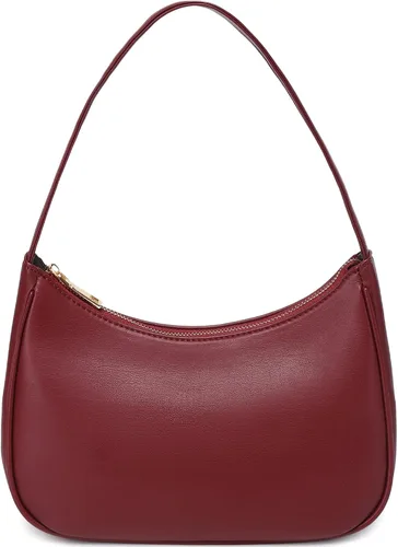 Vista 25 de CYHTWSDJ Bolsos de hombro para mujeres, lindo bolso tote tipo hobo con cierre de cremallera y mini cartera de mano Nailon Negro