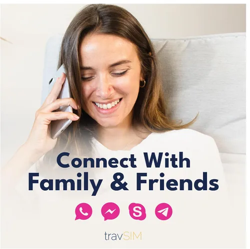 Vista 2 de travSIM Tarjeta SIM de EE. UU., Canadá México Red T-Mobile Datos ilimitados para los EE. UU., 5 GB para Canadá y México Llamadas nacionales