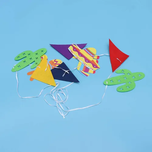 Vista 6 de Pancarta de piñata Cinco de Mayo para fiestas de cumpleaños para niños, sombrero de cactus colgante adorno para fiesta temática mexicana de verano