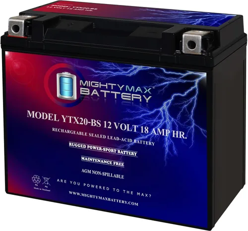 Vista 13 de Batería Mighty Max YTX12-BS - 12 V 10 Ah, 180 CCA, Batería SLA AGM para motocicleta recargable libre de mantenimiento