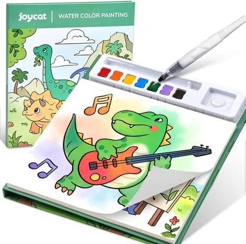 Vista 11 de JoyCat Libros de pintura con agua para colorear para niños pequeños, juegos de pintura de acuarela para niños de 3 a 5 años, 4 a 8 años, actividades