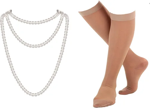 Vista 4 de EBYTOP Disfraz de anciana de Halloween para mujer, accesorios para adultos