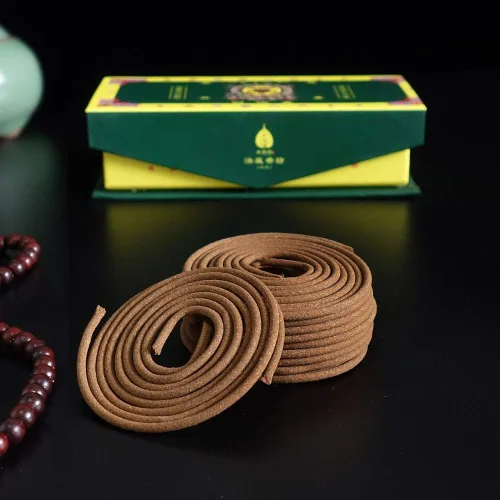 Vista 3 de Maestros impart producción de incienso natural, Religiosa de Tíbet del Tibetano Incienso Bobina, el Tíbet medicinales Incienso