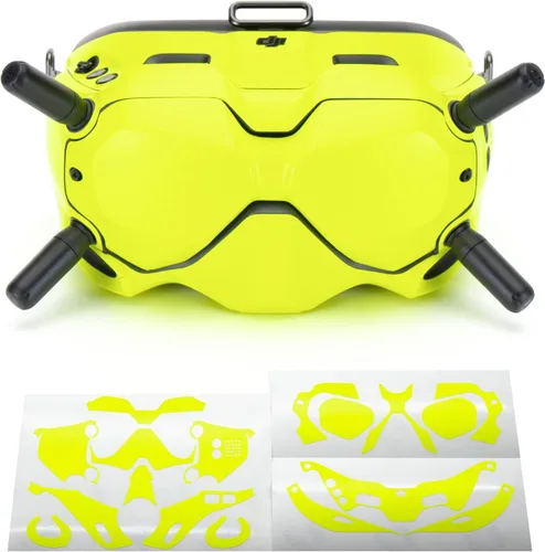 Vista 10 de WRAPGRADE Skin compatible con DJI FPV Gafas V2 (Airforce Silver)