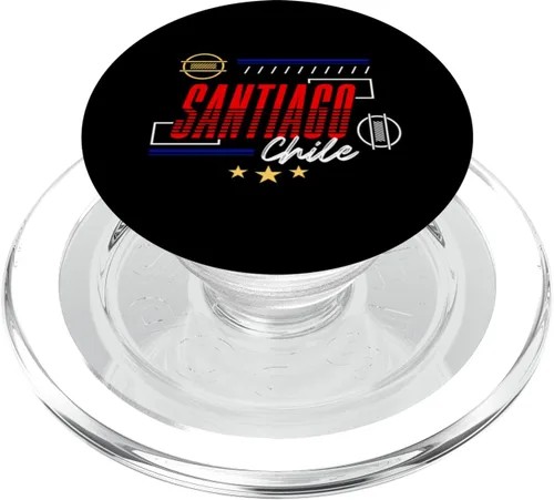 Vista 7 de Santiago Chile Famosa ciudad sudamericana chilena lugares de interés PopSockets Standard PopGrip