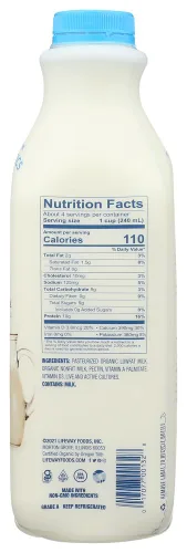 Vista 2 de Lifeway Probiótico orgánico bajo en grasa Kéfir, 32 onzas - 6 por caja.