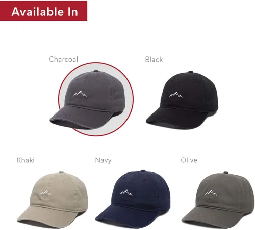 Vista 8 de Outdoor Cap Sombrero de papá de montaña - Gorra de algodón suave sin estructura