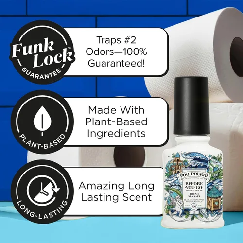 Vista 3 de Poo-Pourri Before-You-Go - Recambio de espray para inodoro, sal marina
