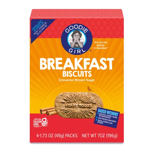 Vista 6 de Goodie Girl - Galletas de desayuno de arándanos Paquetes de aperitivos Sin gluten, sin maní, sin huevos y lácteos (incluye 1 caja)