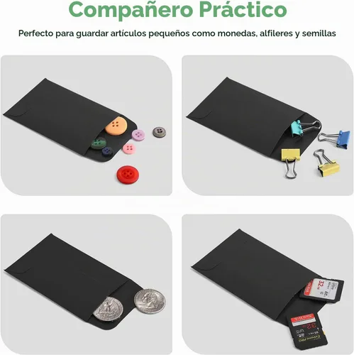 Vista 6 de ACSTEP Paquete de 500 sobres para monedas y piezas pequeñas #1 sobre de punta de 2-1/4 x 3-1/2 con solapa engomada para uso en el hogar, jardín u